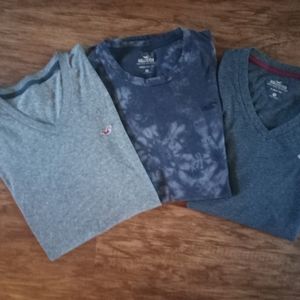 Hollister men's Tees size medium x 3